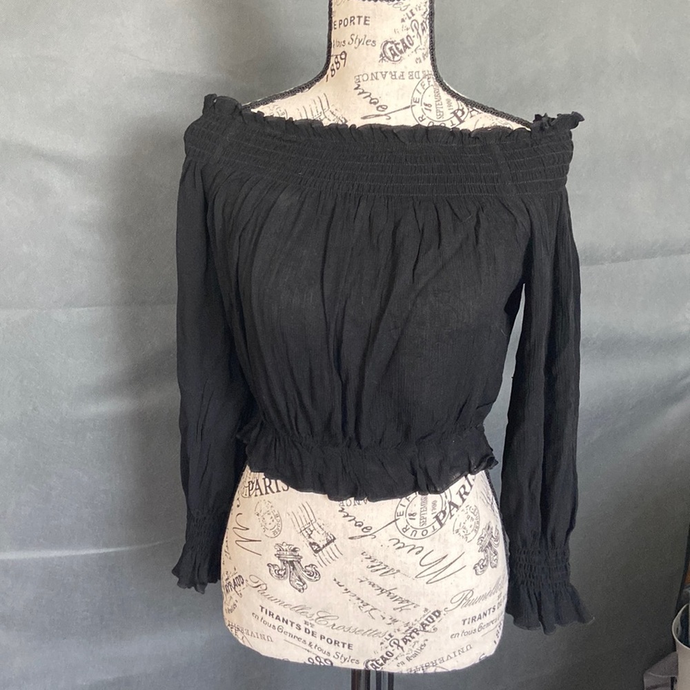 SHEIN off shoulder crop top